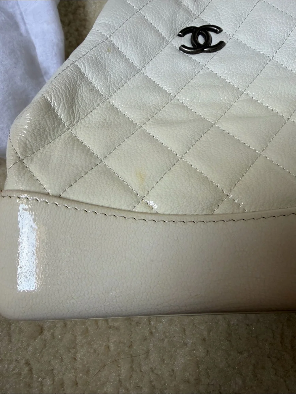 Chanel Gabrielle Backpack (All White)